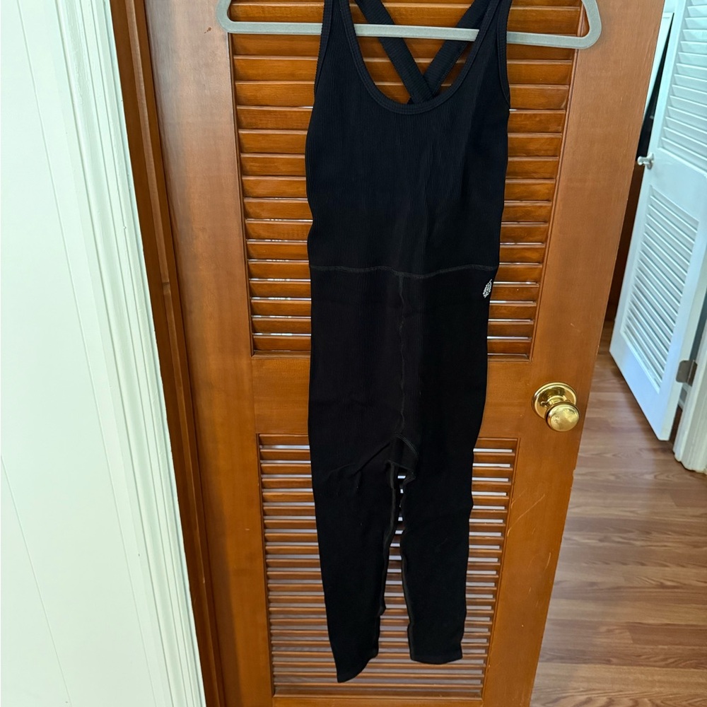 Free People Movement Black Sleeveless bodysuit